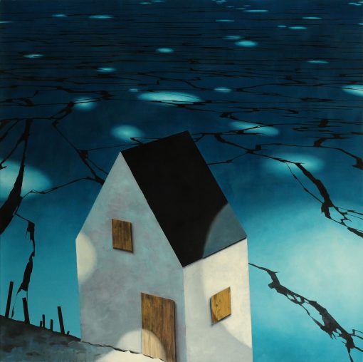 Haus in der Nacht von Gerhard Rießbeck