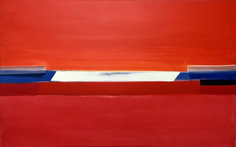 Susanne Zuehlke, summer wind, 2025, 100 x 160 cm, Eitempera auf Nessel